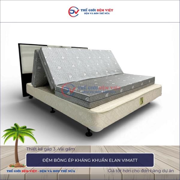 Đệm bông ép Elan Vimatt gấp 3